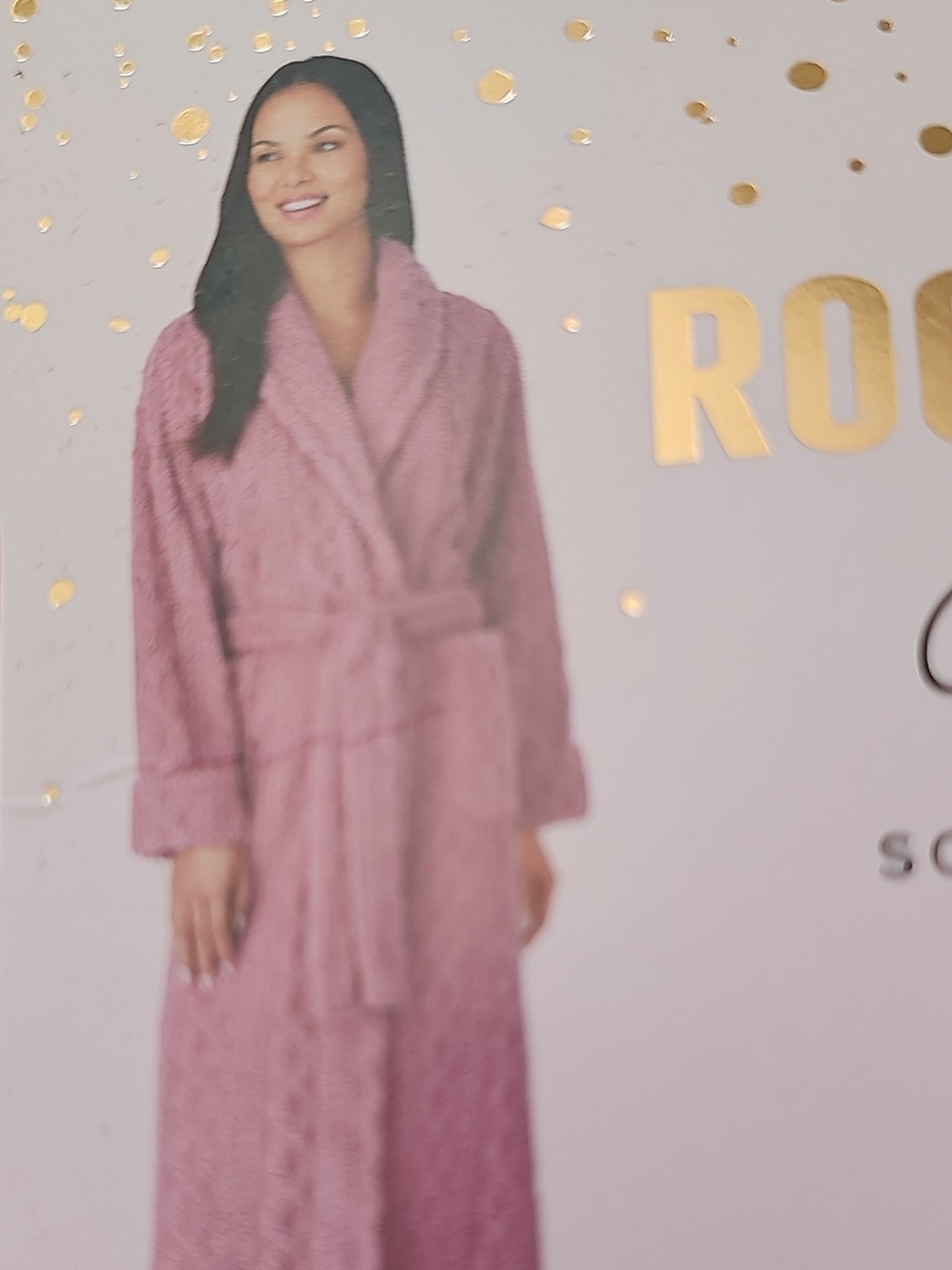 ROOM SERVICE Cozy Wrap Robe in Dusty Rose - Picture 4 of 5